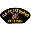 US Coast Guard Veteran Insignia Black Patch