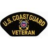 US Coast Guard Veteran Insignia Black Patch