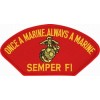 Once A Marine Always A Marine Semper Fi Red Patch