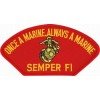 Once A Marine Always A Marine Semper Fi Red Patch