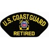 US Coast Guard Retired Insignia Black Patch