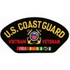 US Coast Guard Vietnam Veteran Insignia with Ribbons Black Patch