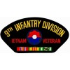 9th Infantry Division Vietnam Veteran with Ribbons Black Patch