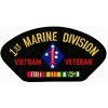 1st Marine Division Vietnam Veteran with Ribbons Black Patch