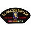 1st Aviation Brigade Vietnam Veteran with Ribbons Black Patch