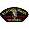 1st Aviation Brigade Vietnam Veteran with Ribbons Black Patch