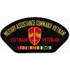 Military Assistance Command Vietnam Veteran with Ribbons Black Patch