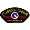 1st Logistical Command Vietnam Veteran with Ribbons Black Patch