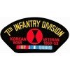 7th Infantry Division Korea Veteran Black Patch