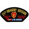 25th Infantry Division Korean War Veteran with Ribbons Black Patch