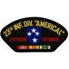 23rd Infantry Division Americal Vietnam Veteran with Ribbons Black Patch