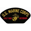US Marine Corps Gulf War Veteran Insignia Black Patch