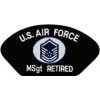 US Air Force Master Sergeant (MSgt/E-7) Retired Black Patch