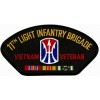 11th Light Infantry Brigade Vietnam Veteran Black Patch