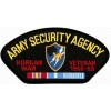 Army Security Agency Korean War Veteran with Ribbons Black Patch