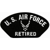 US Air Force Retired Symbol Black Patch
