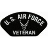 US Air Force Veteran Symbol Black Patch