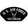 US Air Force Veteran Symbol Black Patch