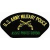 US Army Military Police Assist Protect Defend Black Patch