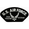 US Air Force Iraqi Freedom Veteran Symbol Black Patch