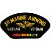 1st Marine Airwing Vietnam Veteran with Ribbons Black Patch