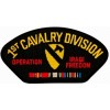 Iraq 1st Cavalry Division with Ribbon Black Patch
