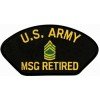 United States Army Master Sergeant Retired Black Patch