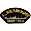 US Merchant Marine Combat Veteran with Ship Black Patch