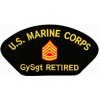 Marine Corps Gunnery Sergeant (GySgt / E-7) Retired Black Patch