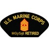 Marine Corps Master Gunnery Sergeant (MGySgt / E-9) Black Patch