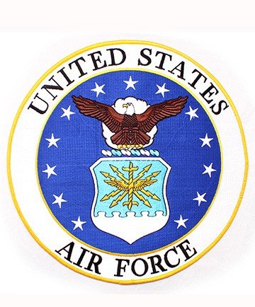 United States Air Force Back Patch (10 ")