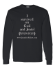 I Survived on God and Jentel 2020-2025 - Long Sleeve T-Shirt 5.3 oz