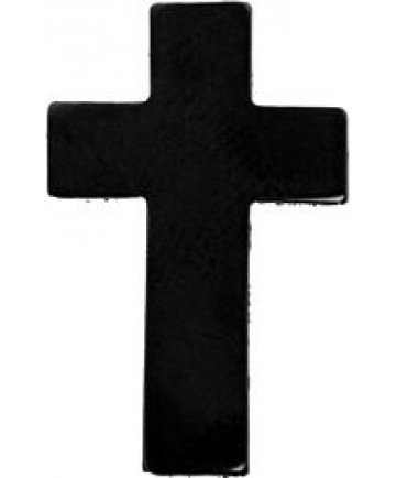 Chaplain Cross Pin (Color: Black)