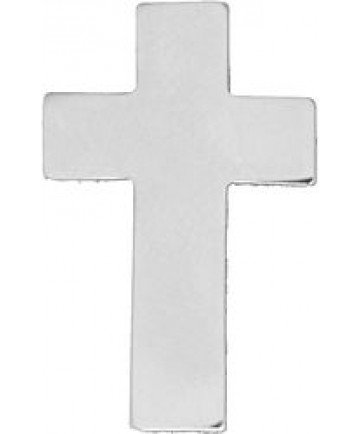 Chaplain Cross Pin (Color: Silver)