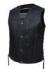 Men's Ultra Leather Durango Gray Vest