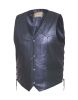 Men's Premium Snap Front Leather Vest