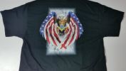 Masonic Eagle & White Flag T-Shirt w/ Square & Compass