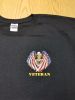 Masonic Veteran Swooping Eagle & Flag T-Shirt w/ Square & Compass