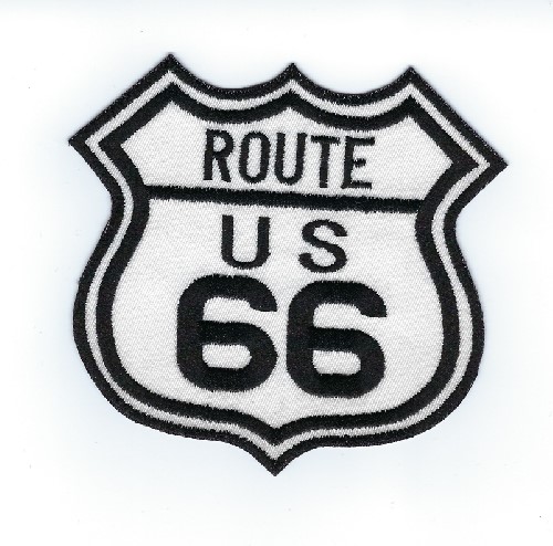 US Route 66 Patch (Patch Size: 3" W x 3" T)