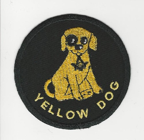 Royal Order of the Yellow Dog Masonic patch (Patch Size: 3" W x 3" T)